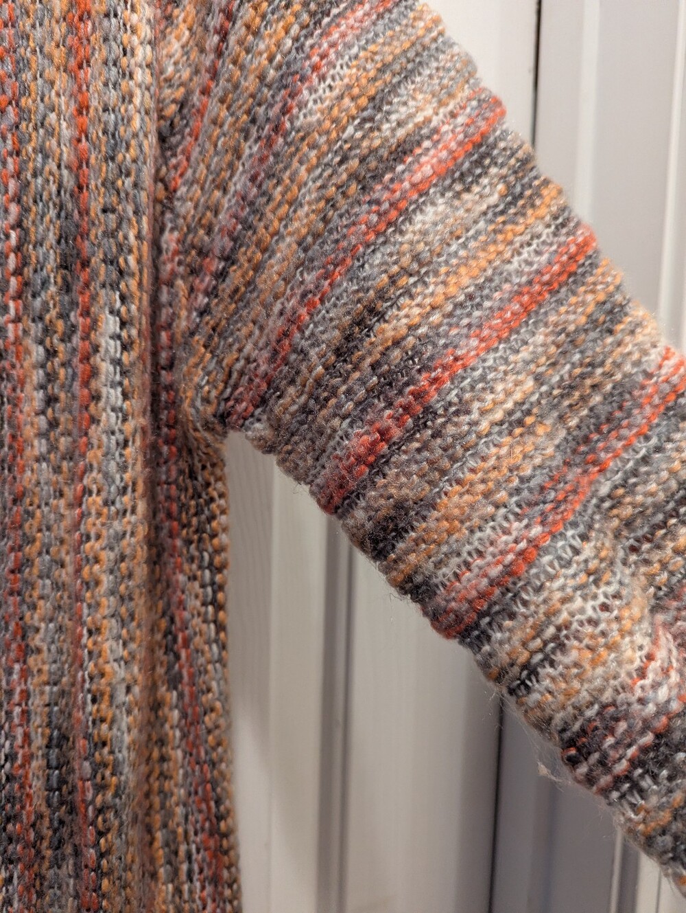 POL Womens Sweater Multi-color Acrylic Boho Open Duster Cardigan Sz L *EUC - Picture 10 of 13